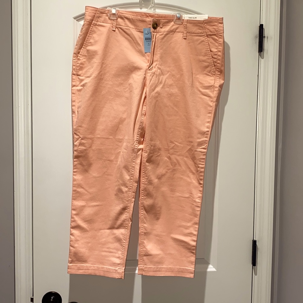 Coral LOFT The Slim Chino Petite Pants